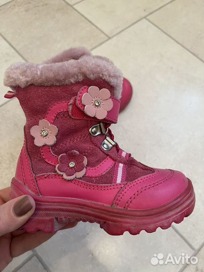 Сапожки детские для девочек 23 размер