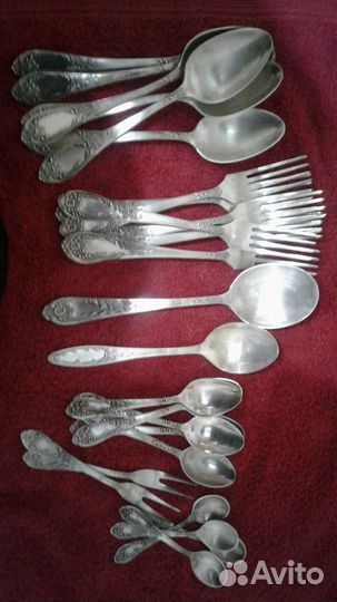 Столовые приборы мельхиор СССР