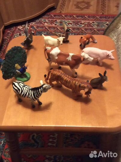 Фигурки животных schleich collecta papo