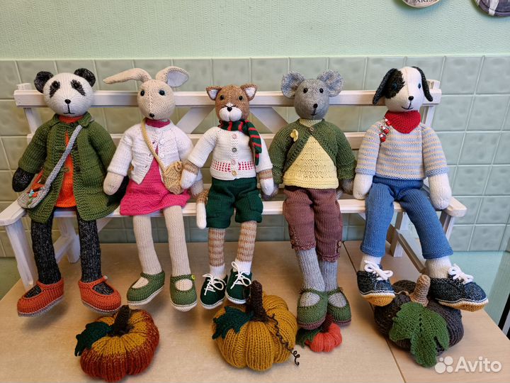 Игрушки вязанные спицами