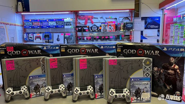 PS4 PRO God of war edition + диск Gow 3