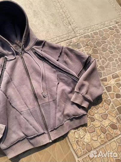 Зип Худи Balenciaga Distressed Zip type