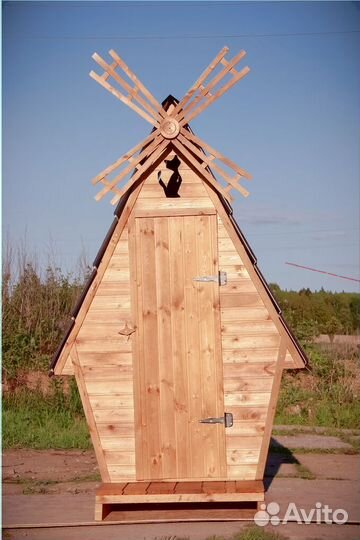 Дачный туалет деревянный BAG340