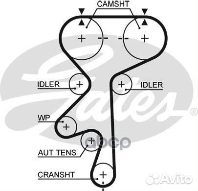 Ремень грм 5461XS Gates