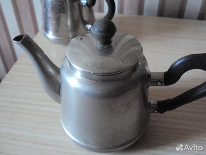 2 металлических заварочных чайника кольчугино СССР