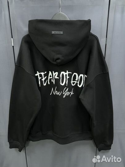 Худи Essentials fear of god new york oversize