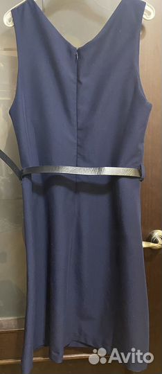 Школьный сарафан с поясом на рост 146 см