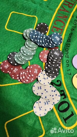 Набор для покера бу, без карт