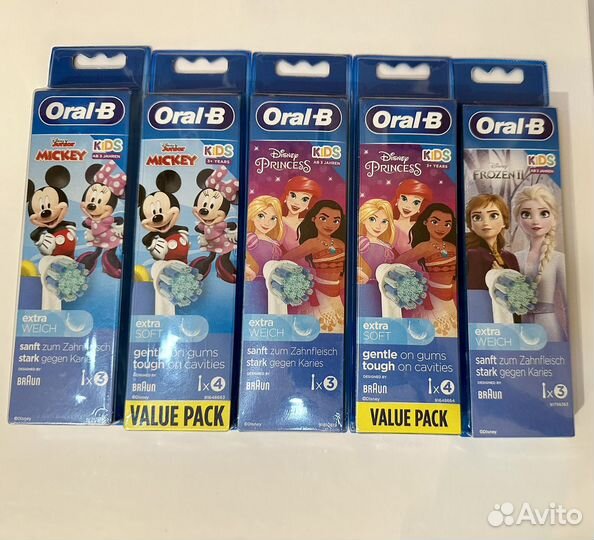 Детские/взрослые насадки для щетки Oral-B 1шт