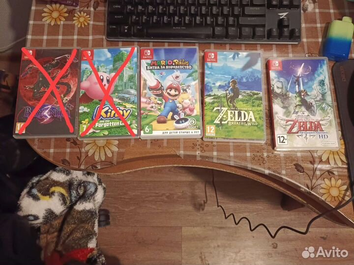 Картриджи nintendo switch