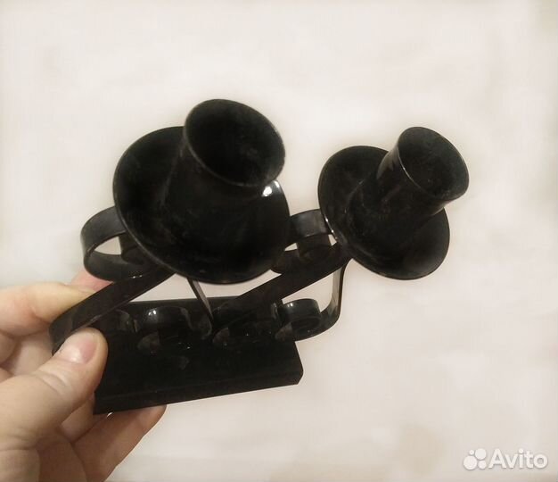 Подсвечник металлический СССР, винтаж