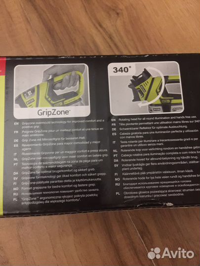 Фонарь аккумуляторный Ryobi rfl180m-0 ONE+ Новый