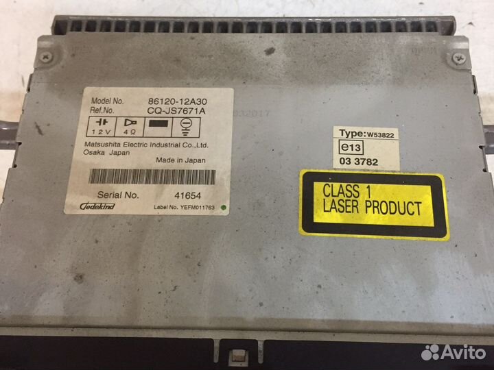 Магнитола Toyota corolla