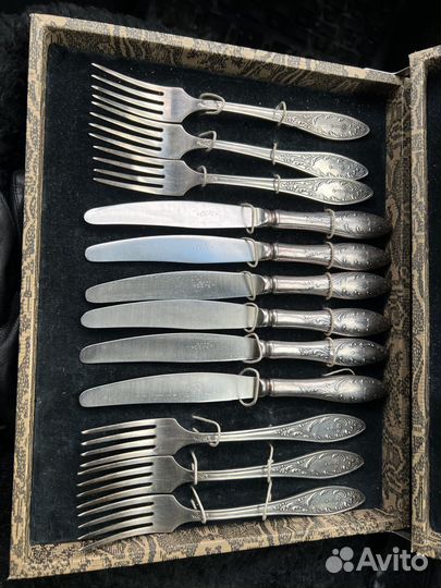 Набор столовый Олимпиада 1980 мельхиор 24 предмета