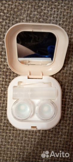 Линзы голубые без диоприй