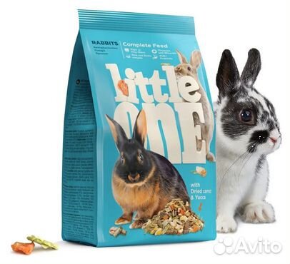 Корм для кроликов Little One, 900 г (есть 3 шт.)