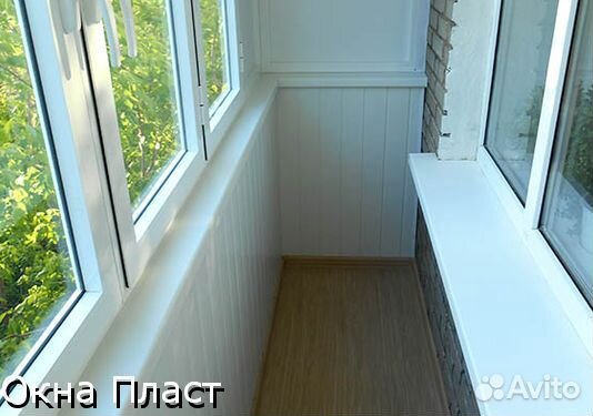 Отделка балкона