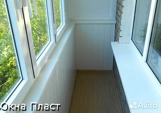 Отделка балкона