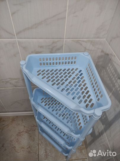 Стеллаж этажерка пластиковая