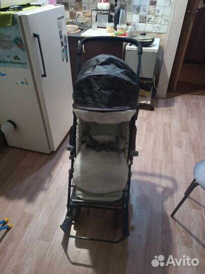 Детские санки с колесами