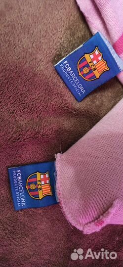 Шапка и шарф Барселона для девочки