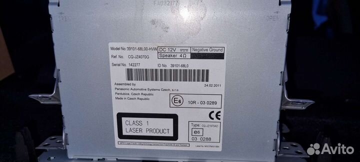 Авто магнитола suzuki swift