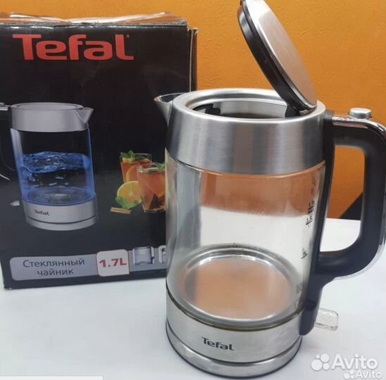 Стеклянный электрический чайник Tefal, Рассрочка