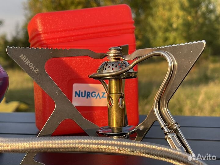 Газовая горелка туристическая с подогревом