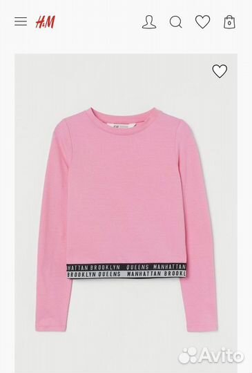 H&m лонгслив размер S