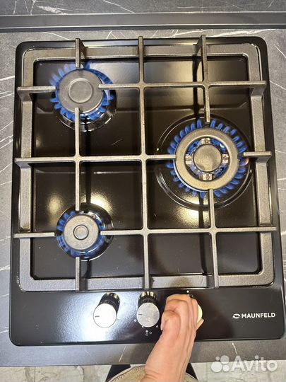 Газовая варочная панель 3 конфорки, Maunfelg