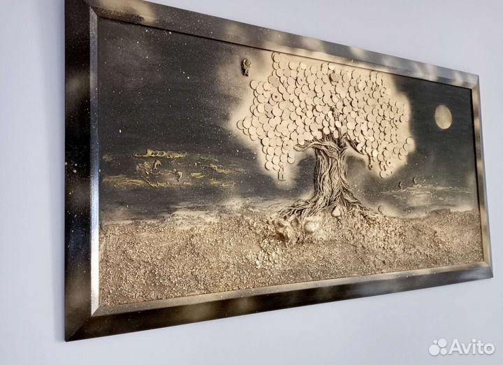 Денежное дерево. Панно