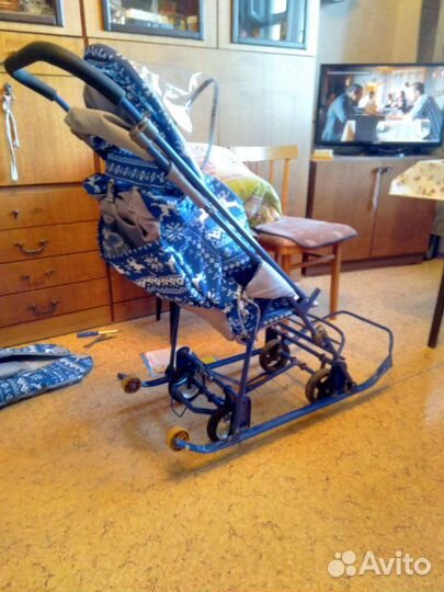Детские санки коляска