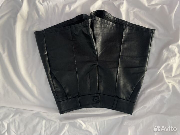Шорты женские кожаные
