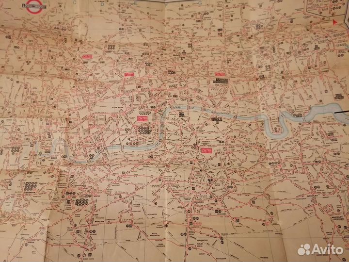 Путеводитель по Лондону 1934 года/ Карта