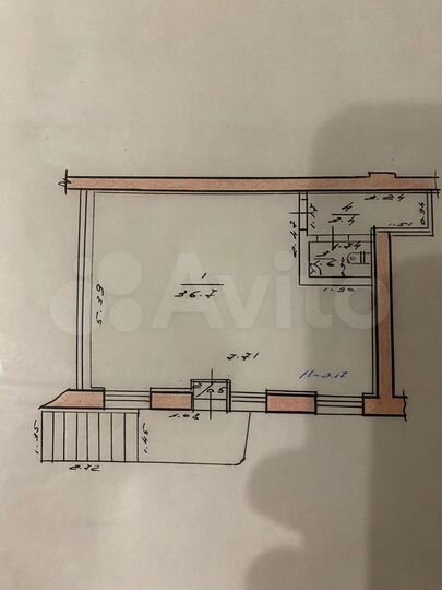 Свободного назначения, 42.2 м²