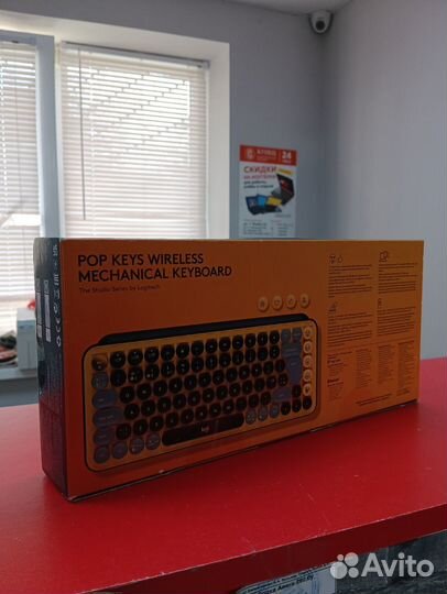 Клавиатура Logitech POP Keys, USB, беспроводная, ж