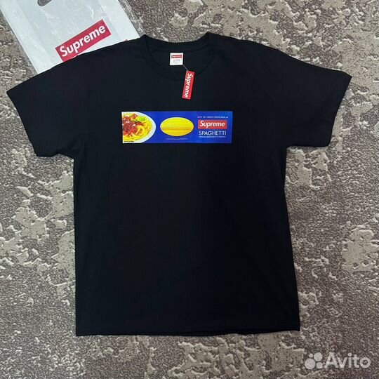 Футболка Supreme Spaghetti Black Оригинал