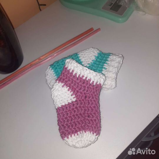 Носочки детские вязаные