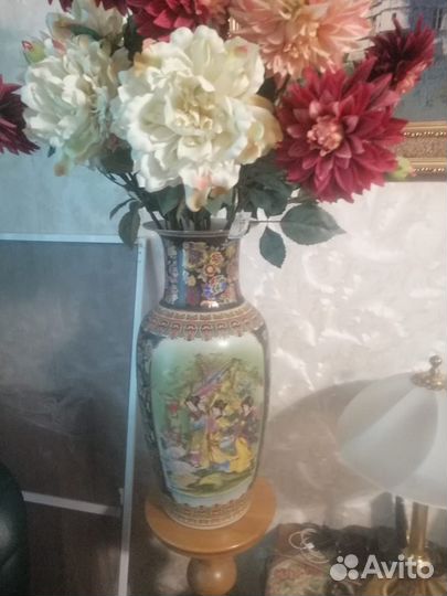 Напольная декоративная ваза керамика