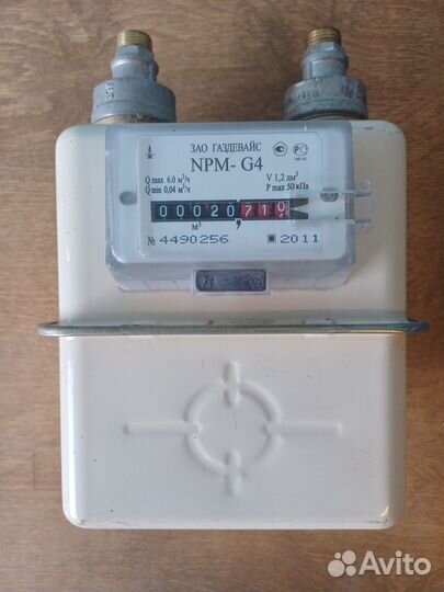 Газовый счетчик g4