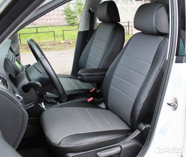 Автомобильные чехлы из экокожи volkswagen polo