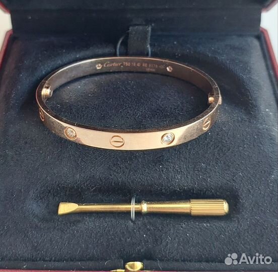 Браслет Cartier Love с 4 бриллиантами