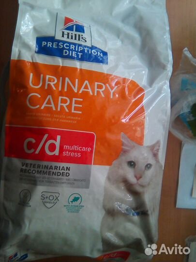 Корм для кошек Hills c/d 8кг