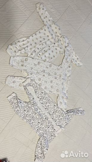 Пакет вещей комбинезоны на мальчика 74 80 размер