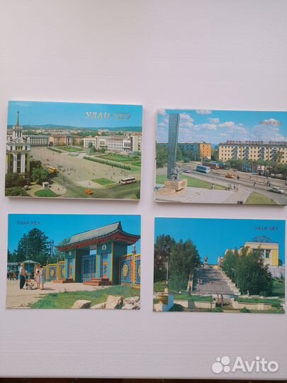Открытки СССР город Улан-Удэ, Ленинград, Новгород