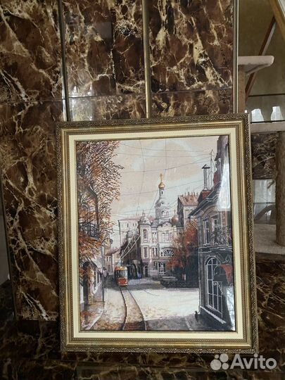 Картина вышитая крестом ручная работа