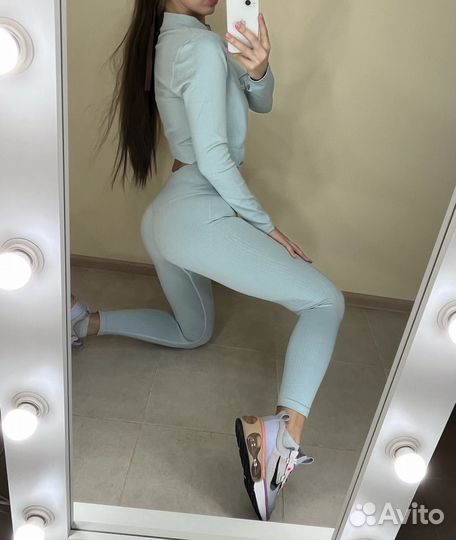 Лосины+топ+кофта