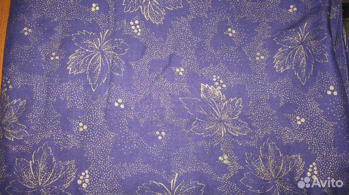 Натуральный, винтажный хлопок, отрезы,СССР, 1980 г