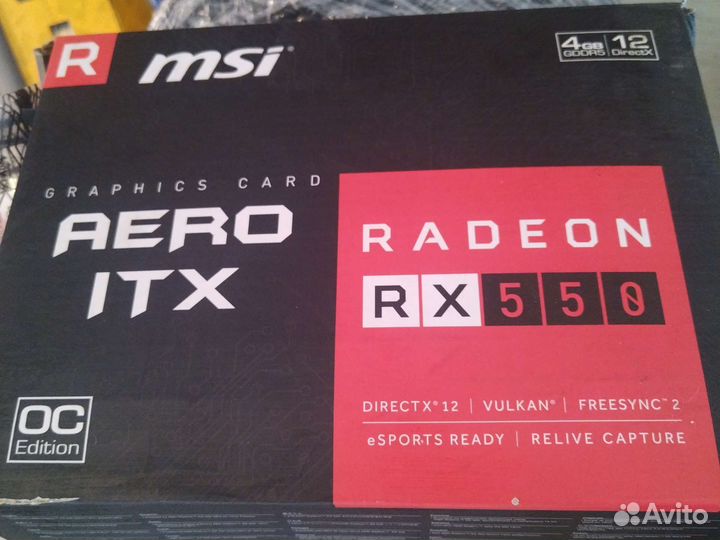 Видеокарта MSI Radeon RX 550 aero ITX 4G OC