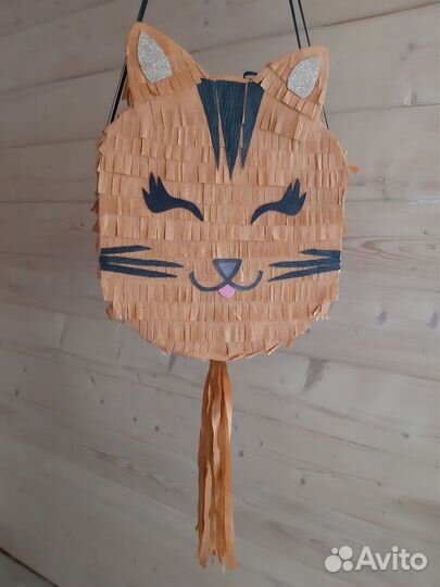 Пиньята рыжий котик